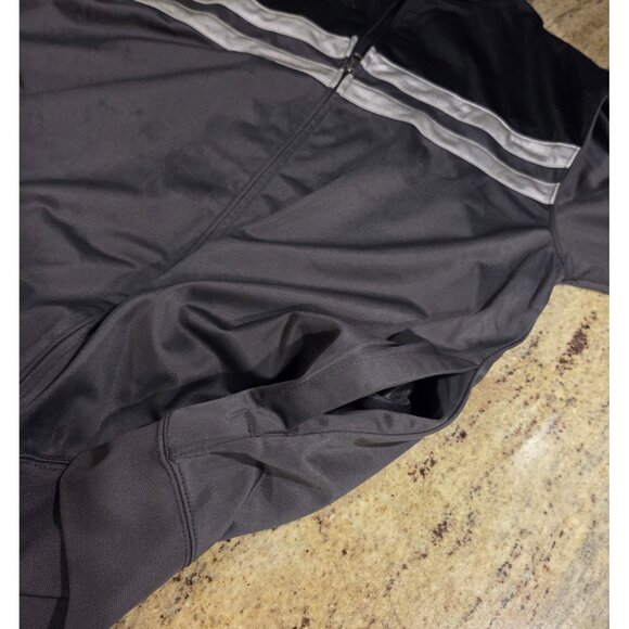 Nordictrack Gray Black Full Zip Track Jacket Size L Athletic Workout - Picture 7 of 14